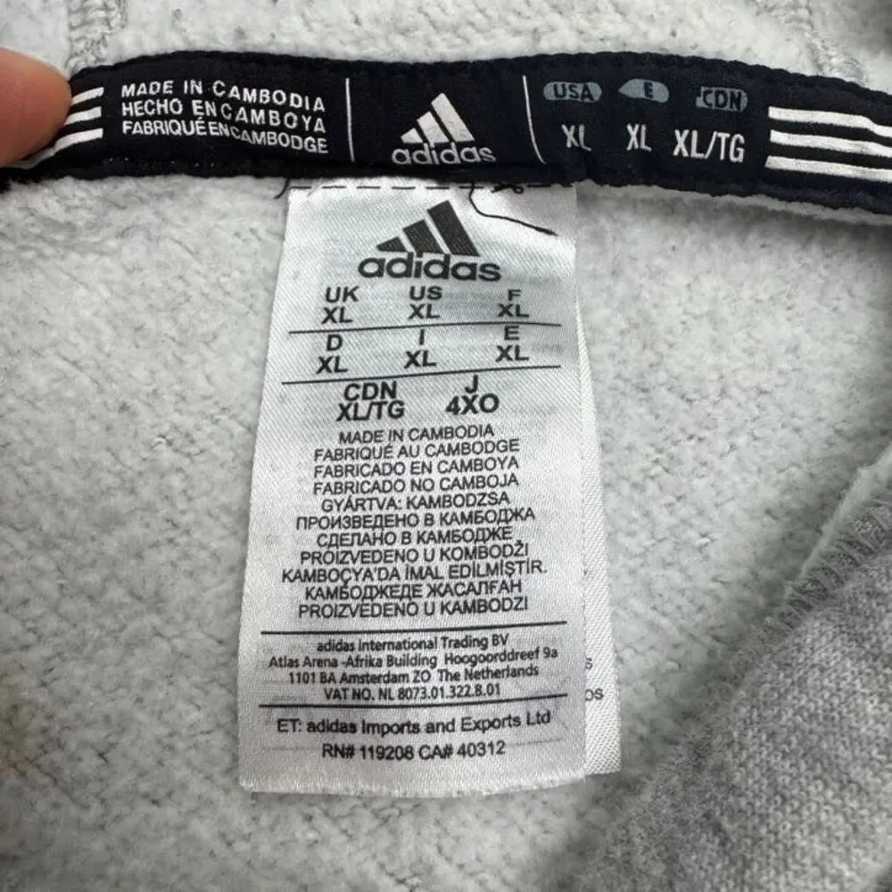 Adidas Cairn Highlanders NCAA Hoodie Graphic Sweatshirt Mens XL Gray Graphic